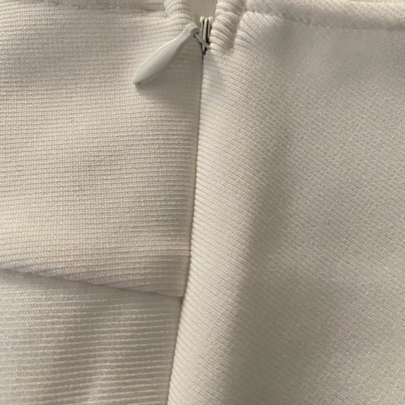 Brand new without tags white bandage material asymmetrical dress - Picture 5 of 6